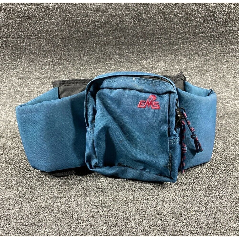 Vtg EMS Hiking Running Hip Belt Waist Fanny Pack Eastern Mountain Sports Padded